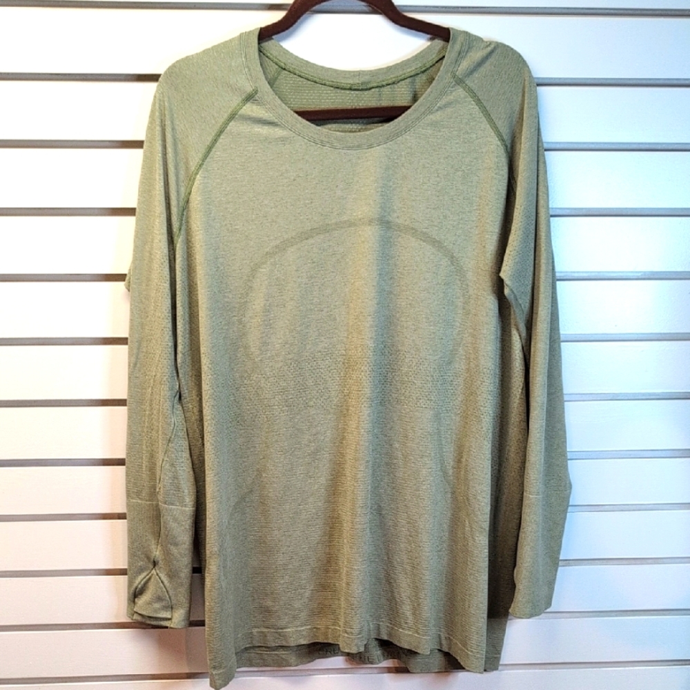 Lululemon Swiftly Tech Long-Sleeve Shirt 2.0 Hip Length Size 18